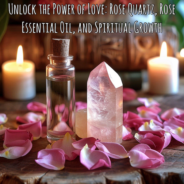 UNLOCK the power of LOVE: rose quartz, Rose essential oil and spiritual growth