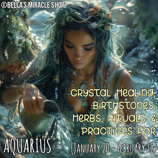 HERBS, RITUALS, SPIRITUAL PRACTICES, CRYSTALS BIRTHSTONES FOR AQUARIUS #crystals #aquarius #zodiac