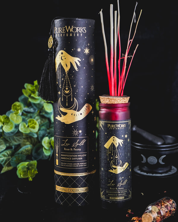 AMAZING aroma Esoteric room oil Diffuser "Love Spell" Rose & Peony