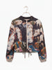 Black Italian watercolor bomber jacket by Take me to Italy