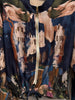 Navy Blue Italian watercolor bomber jacket by Take me to Italy