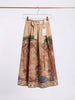 Dark Beige Italian watercolor midi skirt by Take me to Italy