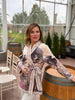 Cream Italian watercolor wrap jacket by Take me to Italy