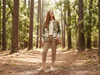 Olive Green Italian watercolor zip-up jacket by Take me to Italy