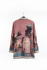 Rose Pink Italian watercolor wrap jacket by Take me to Italy