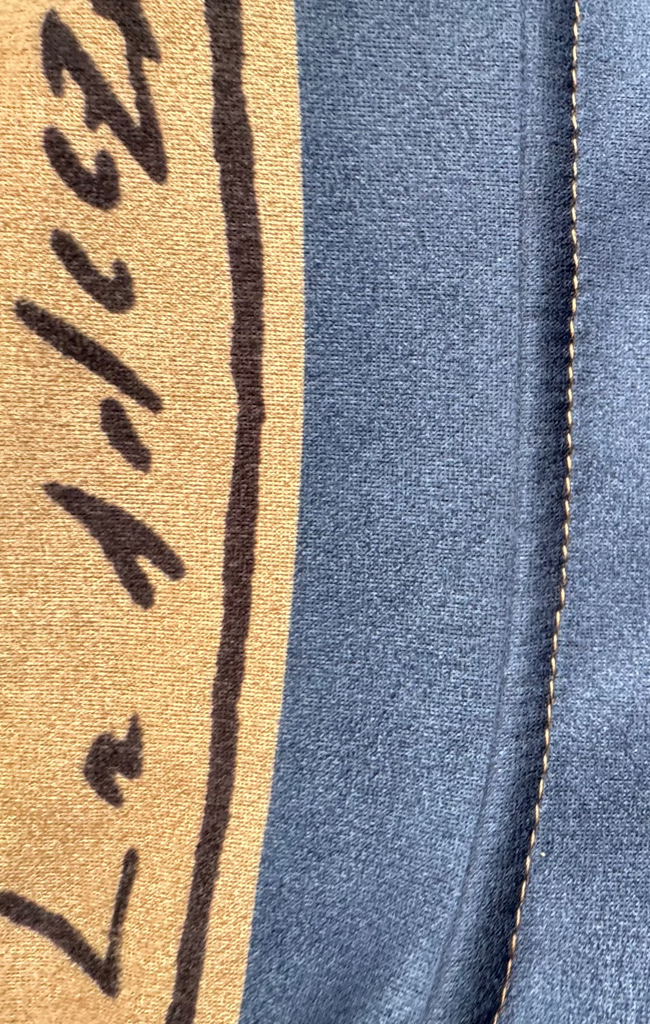 Navy Blue Italian watercolor asymmetric jacket by Take me to Italy