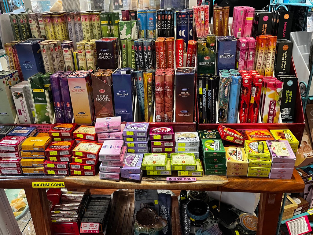 Bella's Miracle Shop White Rock Beach — our full incense selection