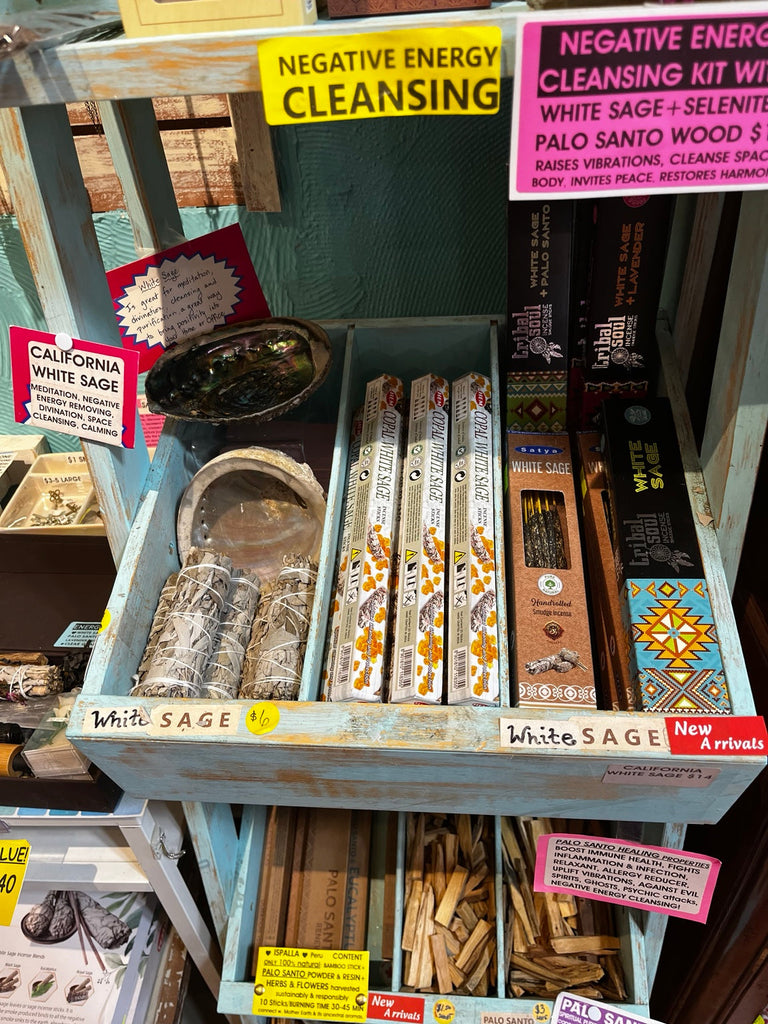 Bella's Miracle Shop White Rock Beach — white sage and palo santo
